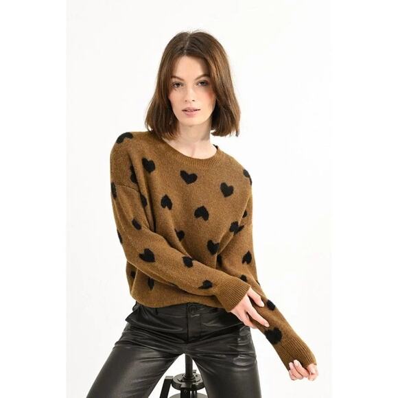 Heart Pattern Knit Sweater - Picture 4 of 6